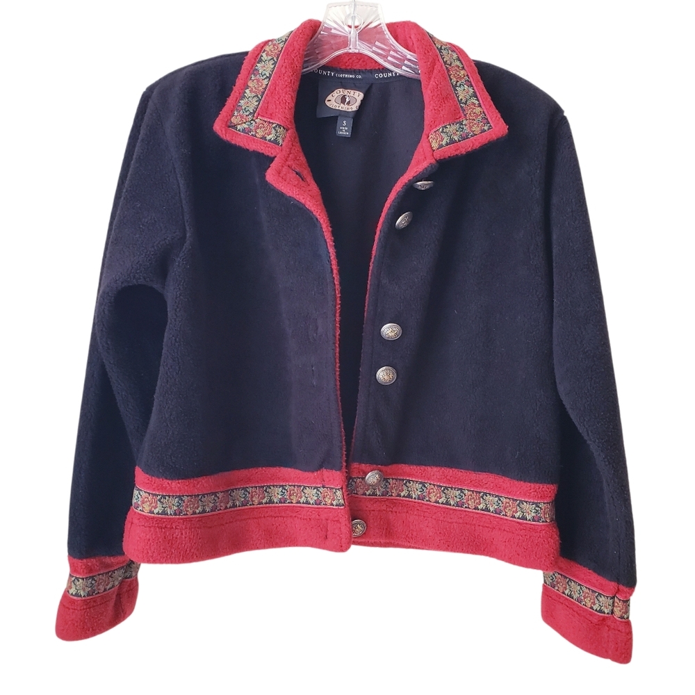 Vintage County Clothing Co Black And Red Soft Jacket